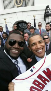 Big Papi took a selfie with the President, which then became an internet sensation.