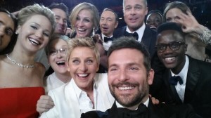 The famous Oscar selfie that became the most retweeted picture ever.