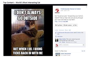 This meme, which plays on the "Most Interesting Man in the World" meme, is one of the top posts created during this campaign. It gained over 40 shares on Facebook.